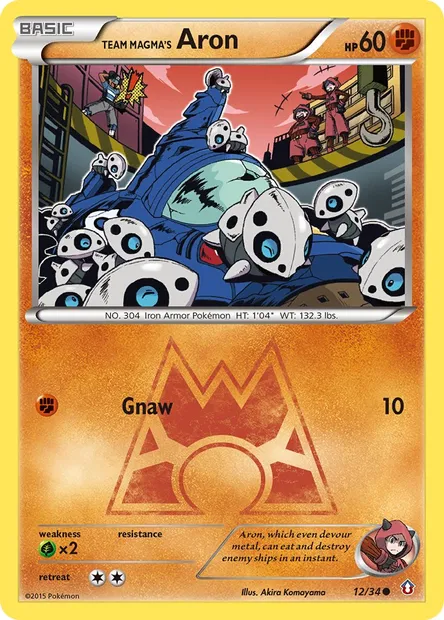 Team Magma's Aron, Pokémon card DCR 12 — Double Crisis set