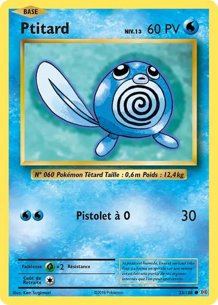 Ptitard, carte Pokémon EVO 23 — extension Évolutions