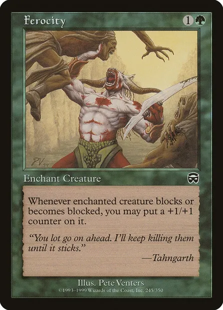 Ferocity, Magic card MMQ 245 — Mercadian Masques set