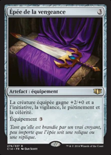 Épée de la vengeance, carte Magic C14 276 — extension Commander 2014