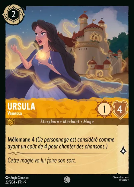 Ursula - Vanessa, carte Disney Lorcana CH9-022 — extension Fabuleux