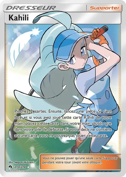 Kahili, carte Pokémon LOT 210 — extension Tonnerre Perdu
