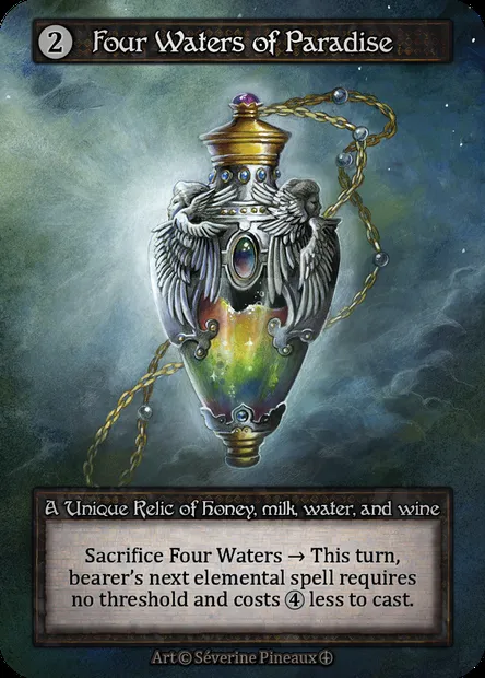 Four Waters of Paradise, carte Sorcery ATH 168 — extension Arthurian Legends