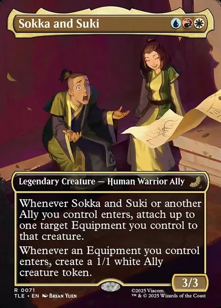 Sokka and Suki, Magic card TLE 71 — Avatar: The Last Airbender Eternal set