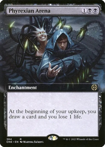 Phyrexian Arena, Magic card ONE 384 — Phyrexia: All Will Be One set