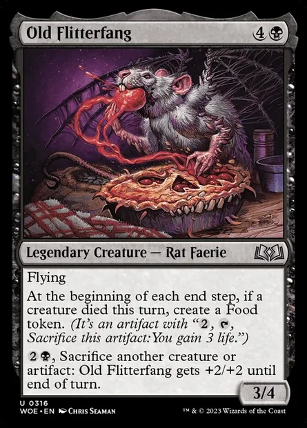 Old Flitterfang, Magic card WOE 316 — Wilds of Eldraine set