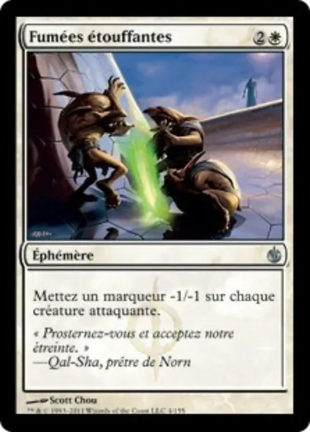Fumées étouffantes, carte Magic MBS 4 — extension Mirrodin assiégé