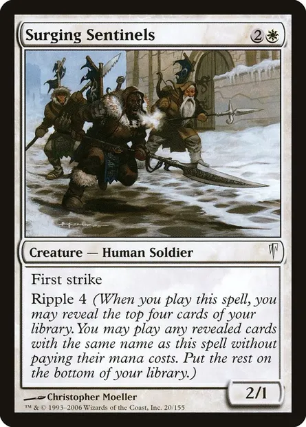 Surging Sentinels, Magic card CSP 20 — Coldsnap set