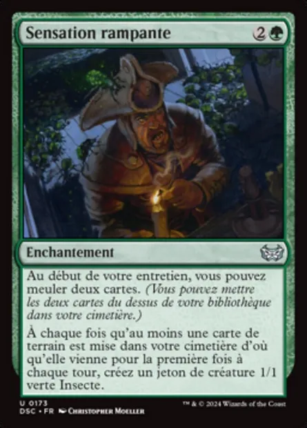 Sensation rampante, carte Magic DSC 173 — extension Duskmourn: House of Horror Commander