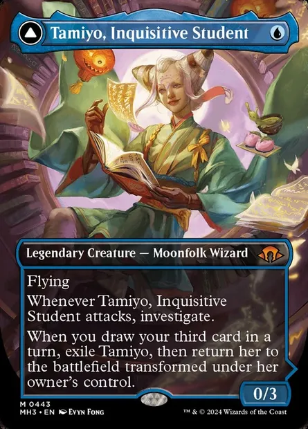 Tamiyo, Inquisitive Student // Tamiyo, Seasoned Scholar, Magic card MH3 443 — Modern Horizons 3 set