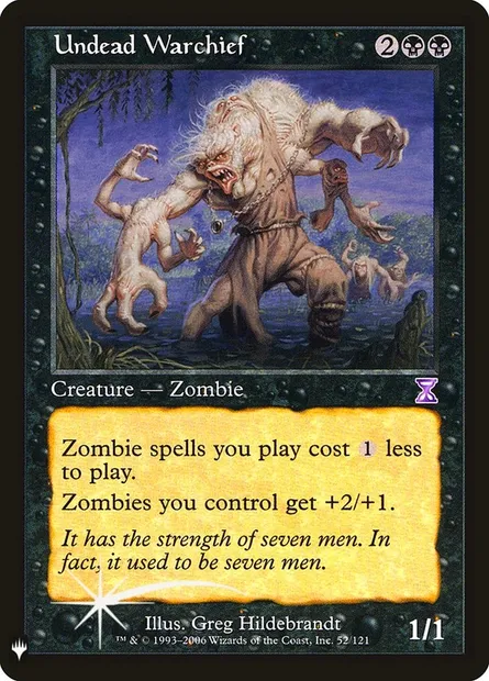 Undead Warchief, Magic card PLST TSB-52 — The List set