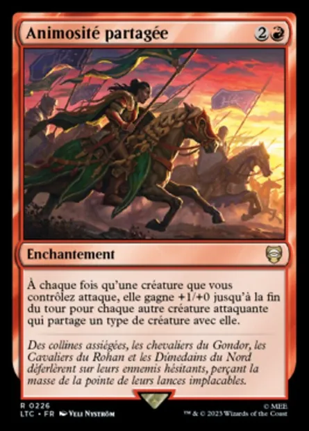 Animosité partagée, carte Magic LTC 226 — extension Tales of Middle-earth Commander