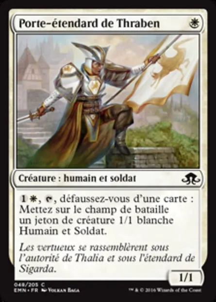 Porte-étendard de Thraben, carte Magic EMN 48 — extension La lune hermétique
