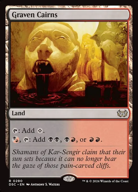 Graven Cairns, Magic card DSC 280 — Duskmourn: House of Horror Commander set