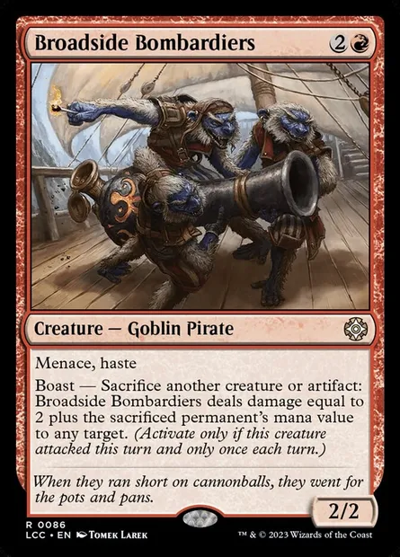Broadside Bombardiers, Magic card LCC 86 — The Lost Caverns of Ixalan Commander set