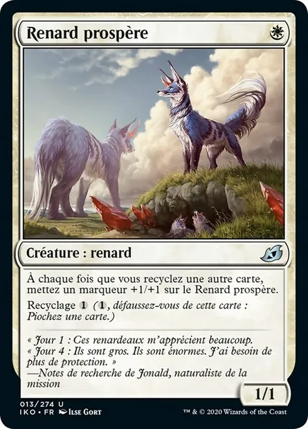Renard prospère, carte Magic IKO 13 — extension Ikoria: Lair of Behemoths