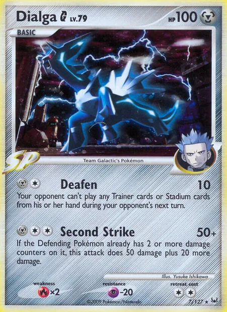 Dialga G, Pokémon card PL 7 — Platinum set