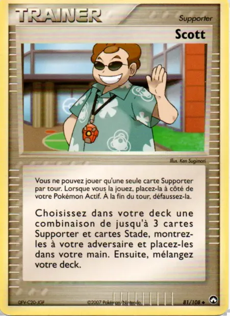 Scott, carte Pokémon PK 81 — extension EX Gardiens du Pouvoir