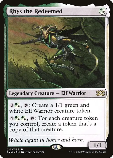 Rhys the Redeemed, Magic card 2XM 213 — Double Masters set