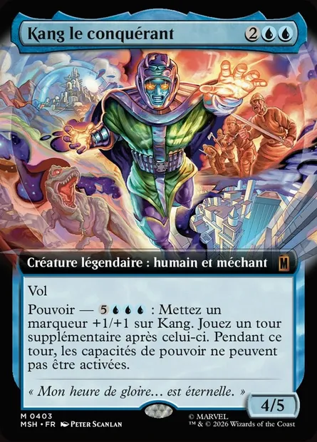 Kang le conquérant, carte Magic MSH 403 — extension Marvel Super Heroes