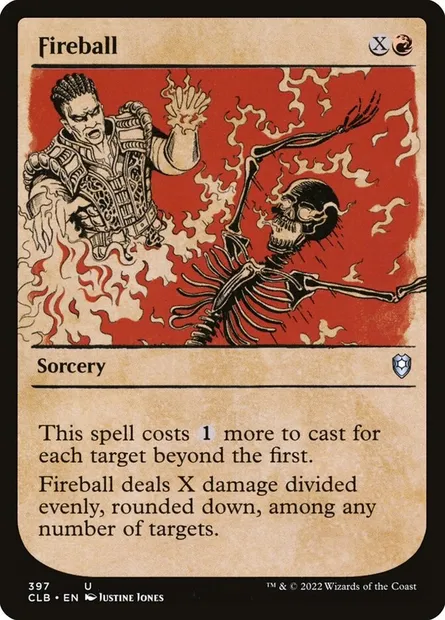 Fireball, Magic card CLB 397 — Commander Legends: Battle for Baldur's Gate set