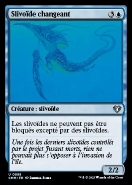 Slivoïde changeant, carte Magic CMM 855 — extension Commander Masters