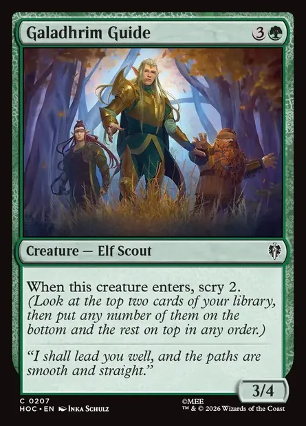 Galadhrim Guide, Magic card HOC 207 — The Hobbit Eternal set