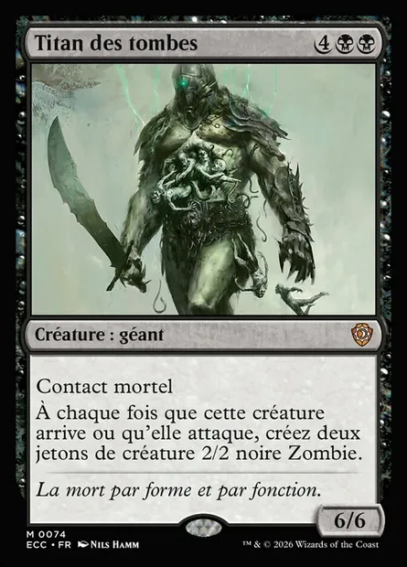 Titan des tombes, carte Magic ECC 74 — extension Lorwyn Eclipsed Commander