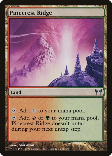 Pinecrest Ridge, Magic card CHK 281 — Champions of Kamigawa set