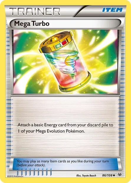 Mega Turbo, Pokémon card ROS 86 — Roaring Skies set