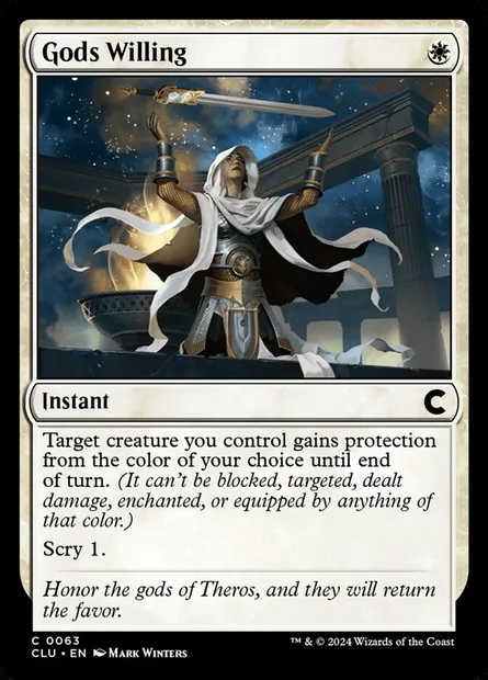 Gods Willing, Magic card CLU 63 — Ravnica: Clue Edition set
