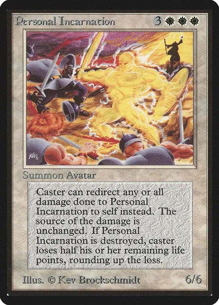 Personal Incarnation, Magic card LEB 32 — Limited Edition Beta set