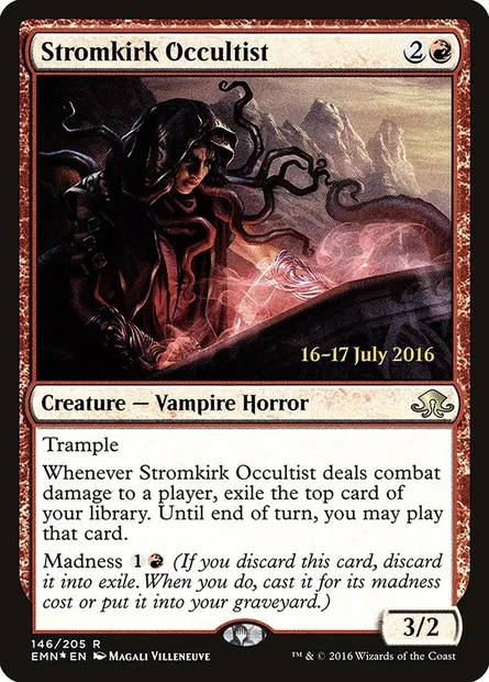 Occultiste de Stromkirk, carte Magic PEMN 146s — extension Eldritch Moon Promos
