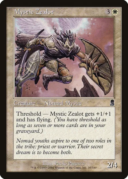 Mystic Zealot, Magic card ODY 36 — Odyssey set