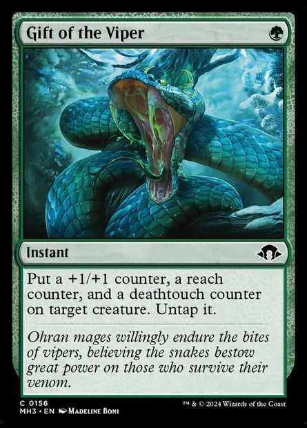 Gift of the Viper, Magic card MH3 156 — Modern Horizons 3 set