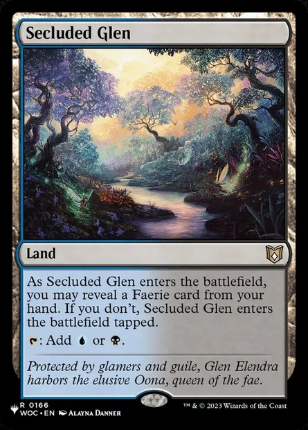 Secluded Glen, Magic card PLST WOC-166 — The List set