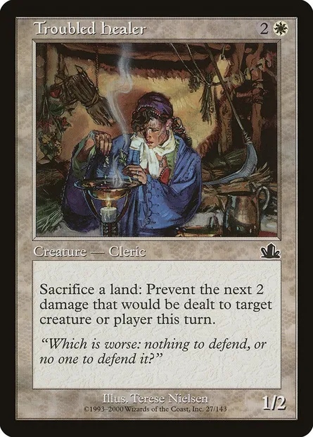 Troubled Healer, Magic card PCY 27 — Prophecy set