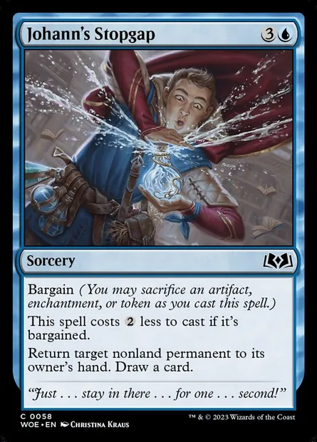 Johann's Stopgap, Magic card WOE 58 — Wilds of Eldraine set