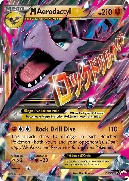 M Aerodactyl EX, Pokémon card XY 98 — XY Black Star Promos set