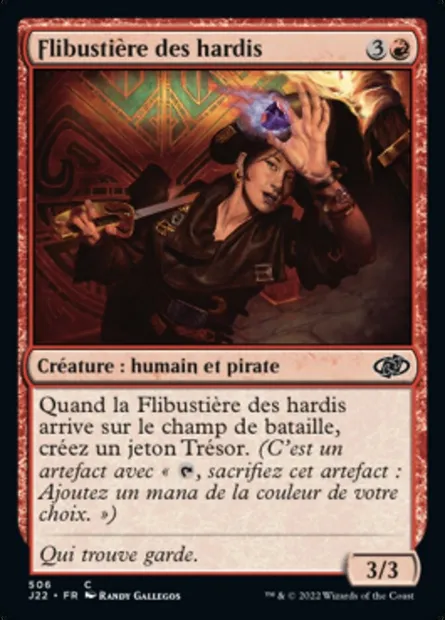 Flibustière des hardis, carte Magic J22 506 — extension Jumpstart 2022