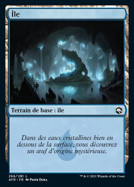 Île, carte Magic AFR 266 — extension Forgotten Realms: Aventures dans les Royaumes Oubliés