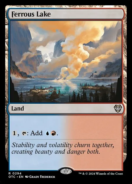 Ferrous Lake, Magic card OTC 294 — Outlaws of Thunder Junction Commander set