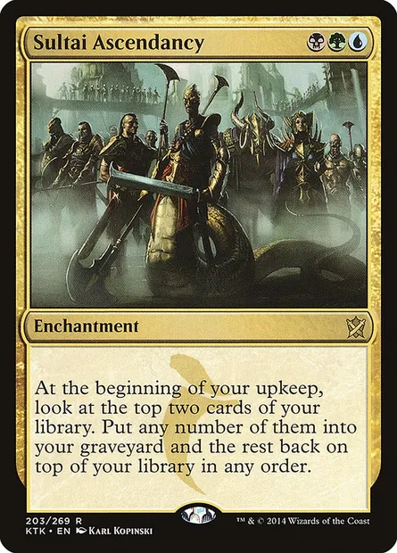 Sultai Ascendancy, Magic card KTK 203 — Khans of Tarkir set