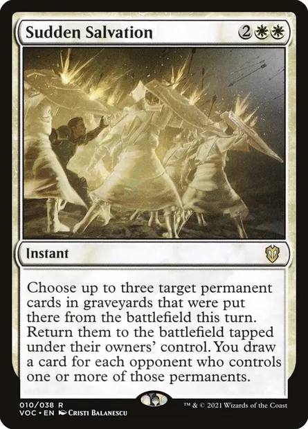 Sudden Salvation, Magic card VOC 10 — Crimson Vow Commander set