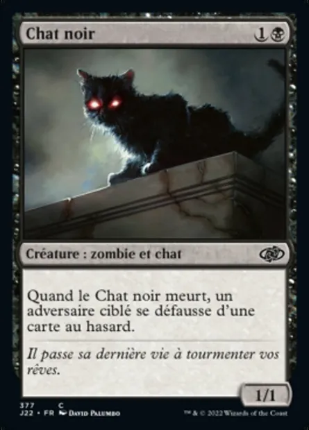 Chat noir, carte Magic J22 377 — extension Jumpstart 2022