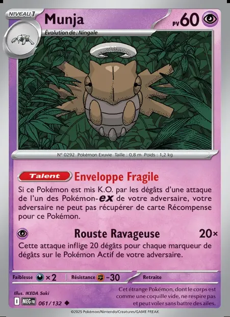 Munja, carte Pokémon MEG 061 — extension Méga-Évolution