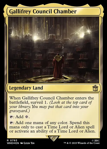 Gallifrey Council Chamber, Magic card WHO 793 — Doctor Who set