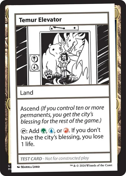 Temur Elevator, carte Magic MB2 619 — extension Mystery Booster 2