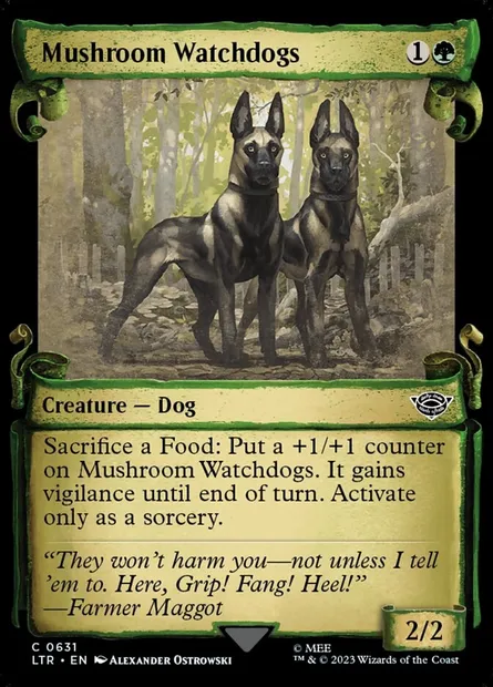 Mushroom Watchdogs, Magic card LTR 631 — The Lord of the Rings: Tales of Middle-earth set