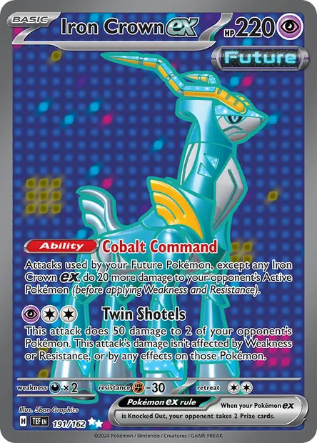 Iron Crown ex, Pokémon card TEF 191 — Temporal Forces set